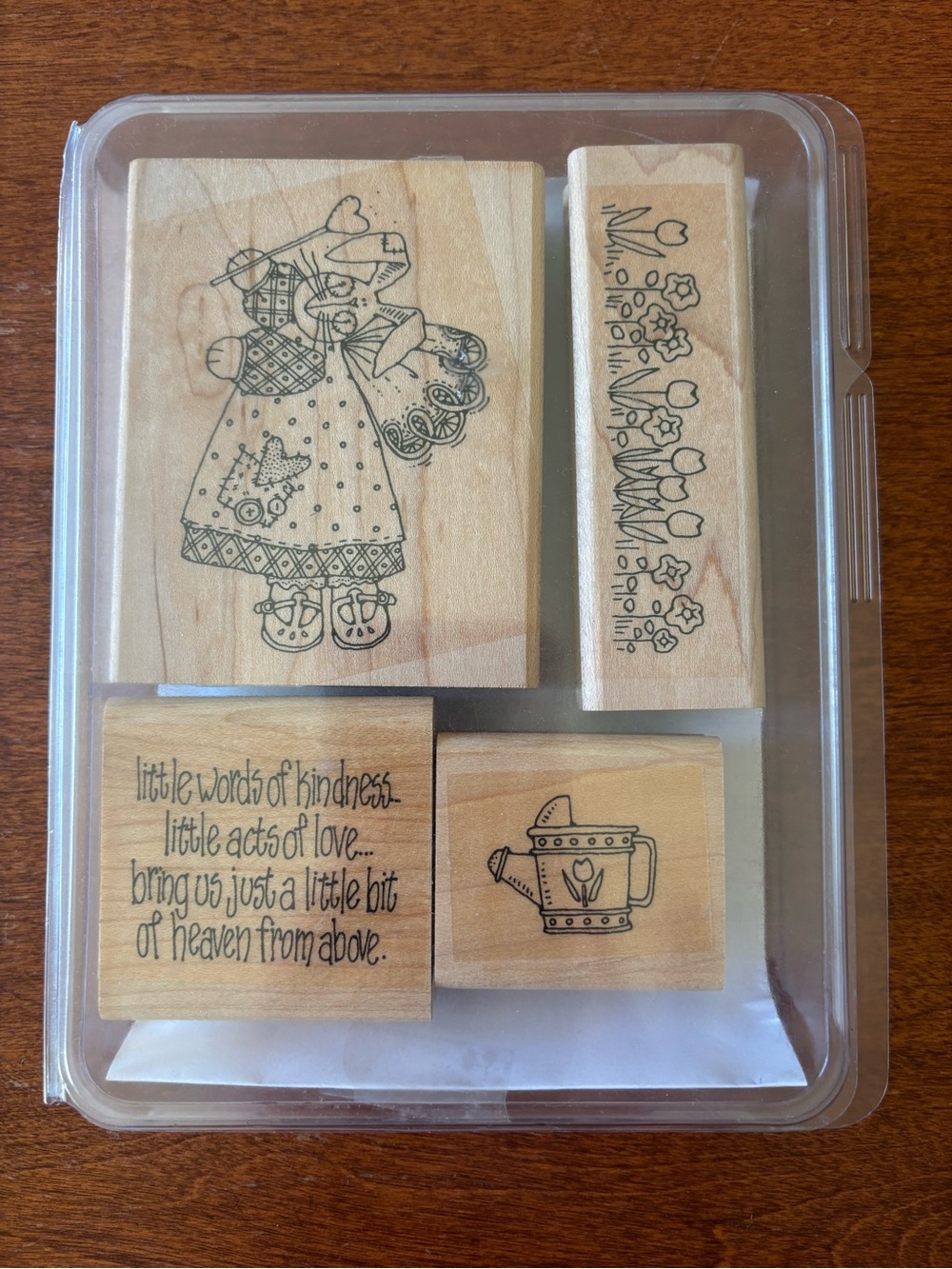 Stampin’ Up Angel Bunny 4 piece set like new